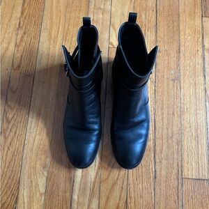 Balenciaga Black Leather Boots